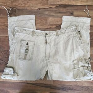 VTG Polo Ralph Lauren Paratrooper Military Pilot Cargo Pants Khaki‎ Size 50B-30